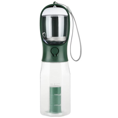 3 in 1 Pet Outdoor Walking Food Grade BPA Leak Proof Portable High Temperature Resistance Dog Water Bottle Dispenser