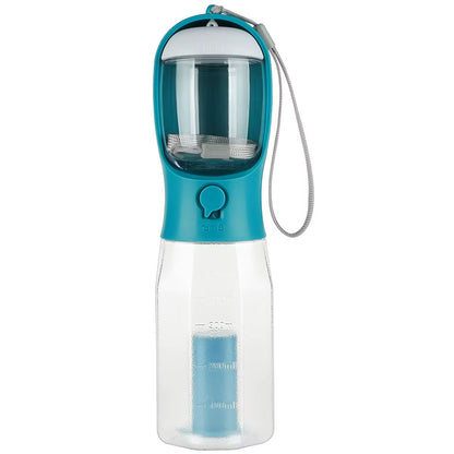 3 in 1 Pet Outdoor Walking Food Grade BPA Leak Proof Portable High Temperature Resistance Dog Water Bottle Dispenser