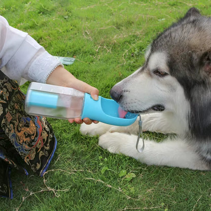 3 in 1 Pet Outdoor Walking Food Grade BPA Leak Proof Portable High Temperature Resistance Dog Water Bottle Dispenser