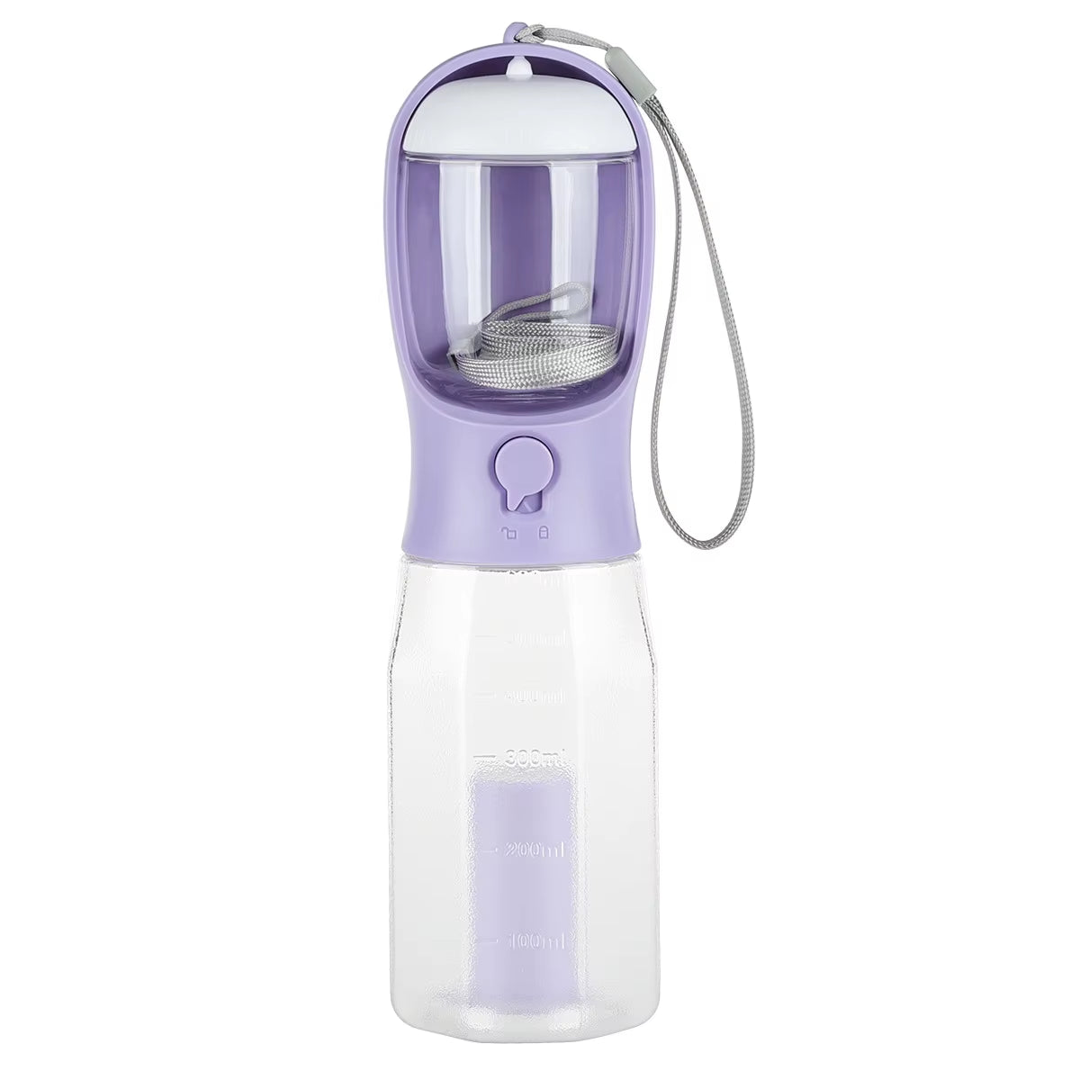 3 in 1 Pet Outdoor Walking Food Grade BPA Leak Proof Portable High Temperature Resistance Dog Water Bottle Dispenser
