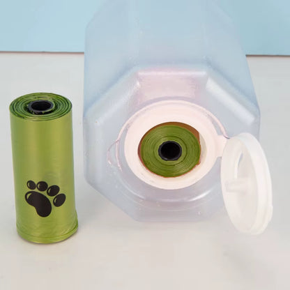 3 in 1 Pet Outdoor Walking Food Grade BPA Leak Proof Portable High Temperature Resistance Dog Water Bottle Dispenser