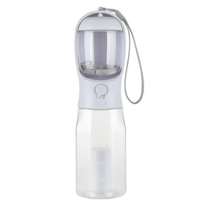 3 in 1 Pet Outdoor Walking Food Grade BPA Leak Proof Portable High Temperature Resistance Dog Water Bottle Dispenser